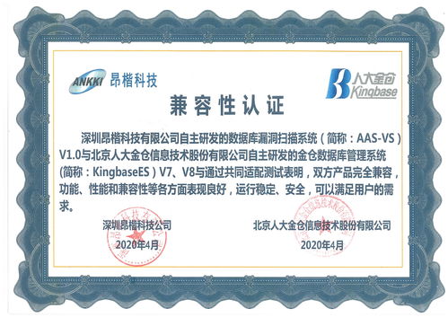 強(qiáng)強(qiáng)聯(lián)合共筑信創(chuàng)安全防線 昂楷科技與人大金倉(cāng)完成產(chǎn)品兼容互認(rèn)證